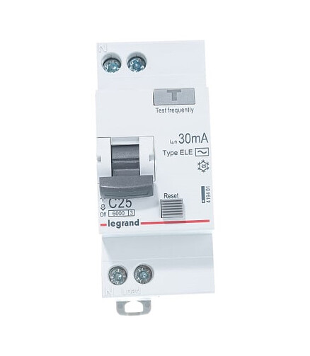 Дифавтомат LEGRAND RX3 1П+Н 25А/30мА 438x503 в Материке