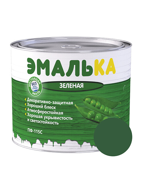 Эмаль ПФ-115С ЭМАЛЬКА зеленая, 1,8кг 495x660 Эмаль ПФ-115С ЭМАЛЬКА зеленая, 1,8кг 495x660 в Материке