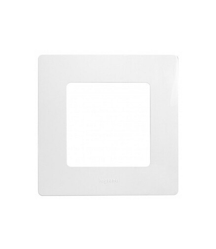 Рамка Legrand ETIKA 672501 1мест. белый 438x503 в Материке