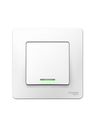 Выключатель SE BLANCA BLNVS010111 1кл. подсв. белый 238x286 в Материке