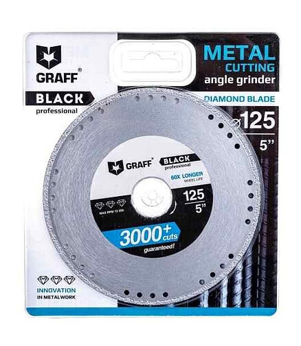 Диск алм. по металлу GRAFF Black 125мм 438x503 в Материке - Вариант 2