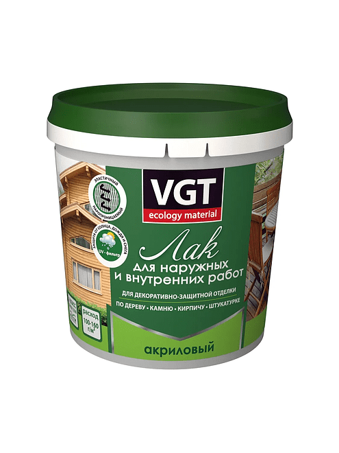 Лак VGT акриловый для наружных и внутренних работ глянцевый, 0,9кг 495x660 Лак VGT акриловый для наружных и внутренних работ глянцевый, 0,9кг 495x660 в Материке