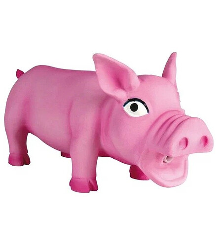 Игрушка для собак TRIXIE "Свинка" с пищалкой, латекс (17 см) 438x503 в Материке