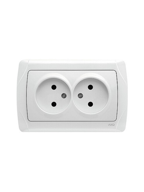Розетка Viko CARMEN 90561055 2мест. белый 495x660 Розетка Viko CARMEN 90561055 2мест. белый 495x660 в Материке