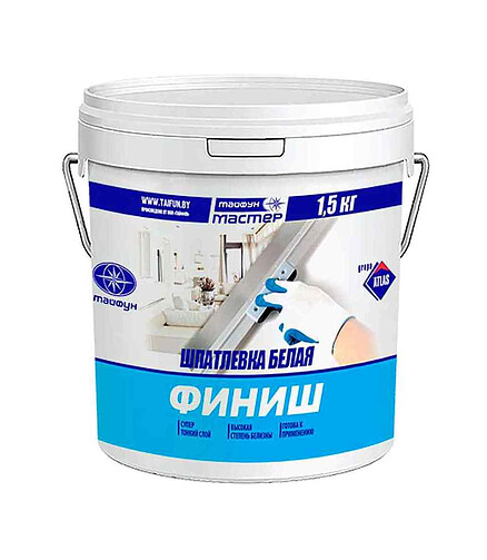 Шпатлевка Тайфун Мастер финишная, 1,5кг 438x503 в Материке