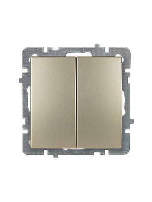 Выключатель TOURAN/THOR 24150403 2кл. золото 238x286 в Материке