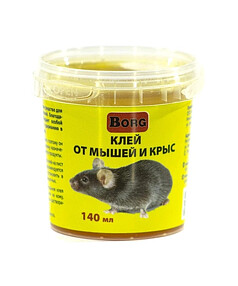 Средство Клей от мышей и крыс Borg (140мл) в ведерке, инсектородентицид (135г)