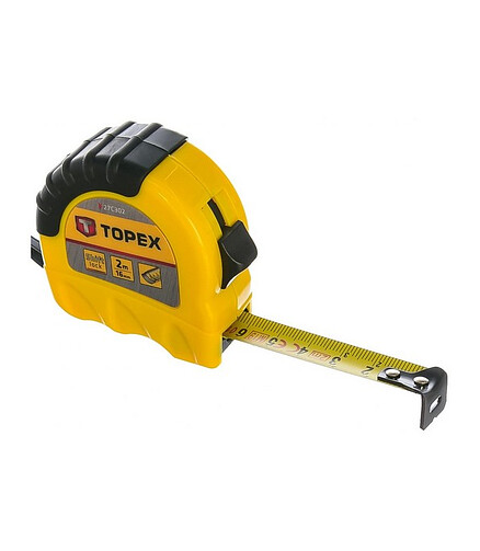 Рулетка TOPEX 27C302 2м*16мм 438x503 в Материке