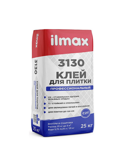 Клей ILMAX 3130 superfix для плитки, 25кг 495x660 Клей ILMAX 3130 superfix для плитки, 25кг 495x660 в Материке