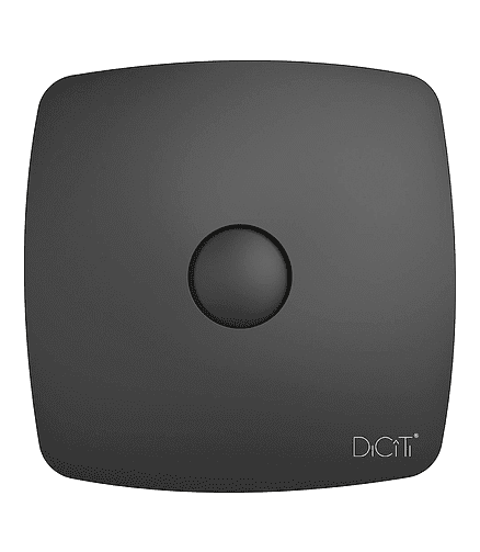 Вентилятор DICITI Rio 4C Matt black d100 с обр.клапаном 438x503 в Материке