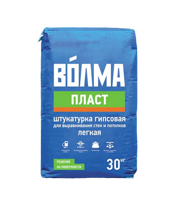 Штукатурка Волма Пласт гипсовая, 30кг 586x674 Штукатурка Волма Пласт гипсовая, 30кг 586x674 в Материке