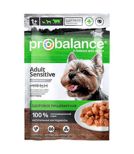Корм для собак ProBalance Sensitive (85г) 438x503 в Материке