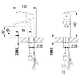 Смеситель PLUS STRIKE LM1116C (для умывальника и биде) в комплекте с лейкой