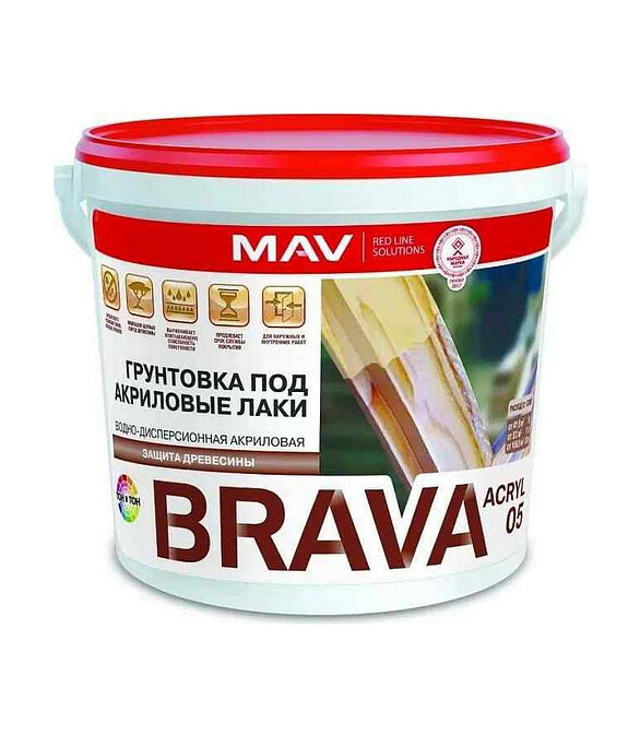 Грунтовка МАВ ВД-АК-05 для дерева под акриловые лаки, 1л 586x674 Грунтовка МАВ ВД-АК-05 для дерева под акриловые лаки, 1л 586x674 в Материке