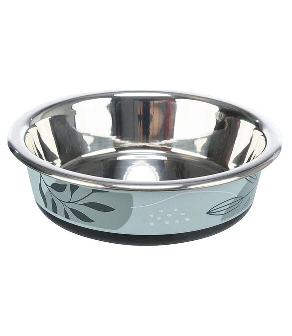 Миска для кошек TRIXIE металл./пласт./резина (0,2л/D12см) серо-голубой 586x674 в Материке