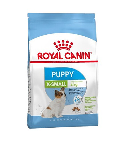Корм для щенков мелк. пород Royal Canin X-Small Puppy (0,5кг) 438x503 в Материке