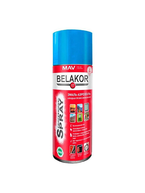 Эмаль аэроз. BELAKOR17 алкид. RAL5015 глянцевая, 520мл 495x660 Эмаль аэроз. BELAKOR17 алкид. RAL5015 глянцевая, 520мл 495x660 в Материке