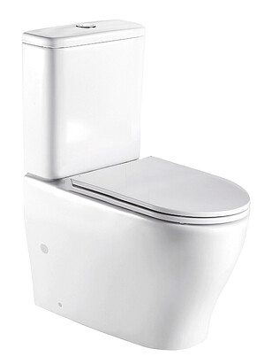Унитаз-компакт ANGERBACH 001 БЕЛ.ГЛ. безобод.антибак.покр. GEBERIT 3/6 SLIM Dur. 238x286 в Материке