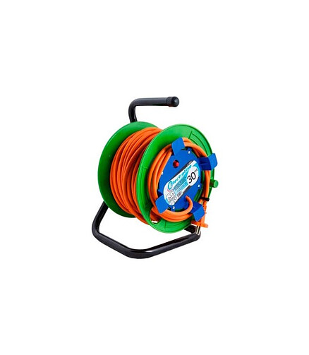 Удлинитель на катушке сад. ELECTRALINE 49063 1роз. 30м 2x1,5 438x503 в Материке