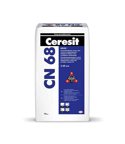 Смесь CERESIT CN 68 самонивелир. 3-60мм, 25кг 438x503 в Материке