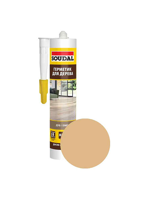 Герметик SOUDAL для паркета дуб, 280мл 495x660 Герметик SOUDAL для паркета дуб, 280мл 495x660 в Материке