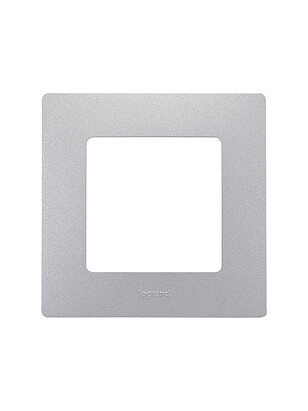 Рамка Legrand ETIKA 672551 1мест. алюмин. 238x286 в Материке