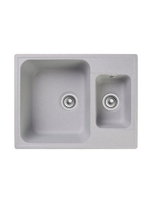 Мойка QUARZ GF-Z 09 (ECO 09), 1,5 чаши 620х480мм серый (без сифона) 495x660 Мойка QUARZ GF-Z 09 (ECO 09), 1,5 чаши 620х480мм серый (без сифона) 495x660 в Материке