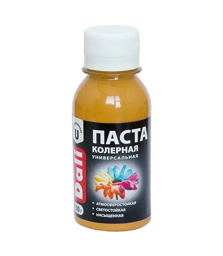Паста колерная DALI универс. охра 0,1кг 438x503 в Материке