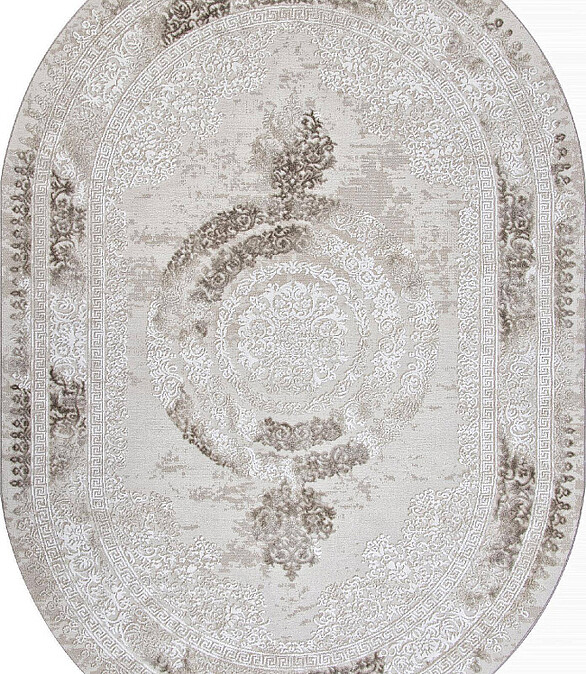 Ковер ARMINA 04087A Brown/Brown 80*150, овал 586x674 Ковер ARMINA 04087A Brown/Brown 80*150, овал 586x674 в Материке