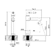 Смеситель OXFSB01i01 (для умывальника) высокий 80x80 в Материке - Вариант 3