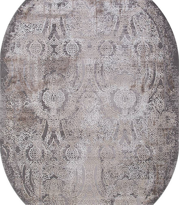 Ковер ARMINA 03801A Grey/Brown 80*150, овал 586x674 Ковер ARMINA 03801A Grey/Brown 80*150, овал 586x674 в Материке
