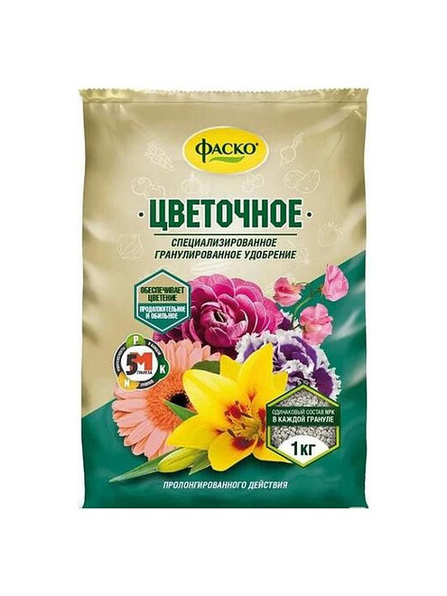 Удобрение для цветов гранулированное минеральное 5М (1кг) ФАСКО 495x660 Удобрение для цветов гранулированное минеральное 5М (1кг) ФАСКО 495x660 в Материке