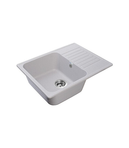 Мойка QUARZ GF-Z 13 (ECO 13), 620х480мм серый (без сифона) 438x503 в Материке