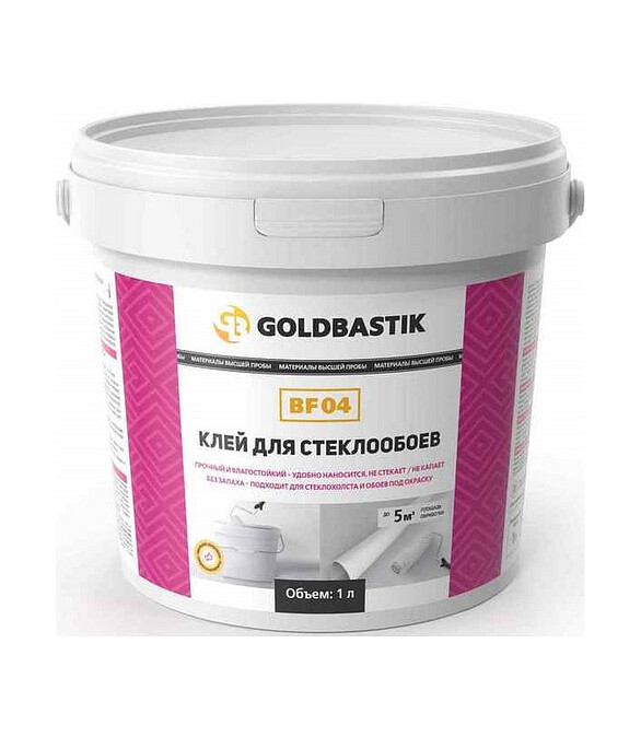 Клей Goldbastik для стеклообоев, 1л 586x674 в Материке