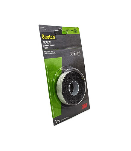 Лента двусторонняя чернаяа Scotch 9536-B 12мм*2м*1,1мм 438x503 в Материке
