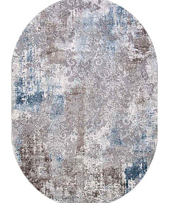 Ковер ARMINA 03853A Blue/Blue 200*290, овал