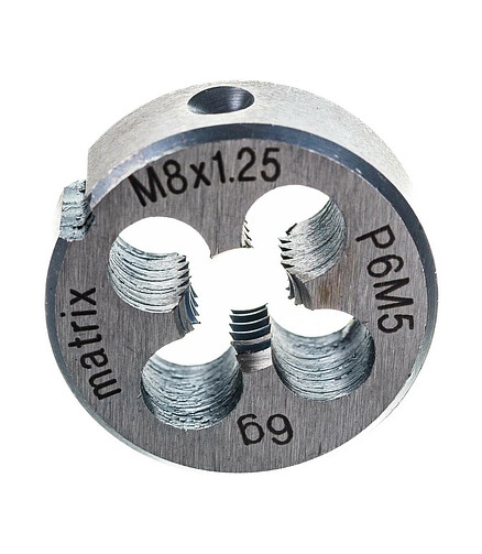 Плашка MATRIX М8х1.25мм 438x503 в Материке - Вариант 2