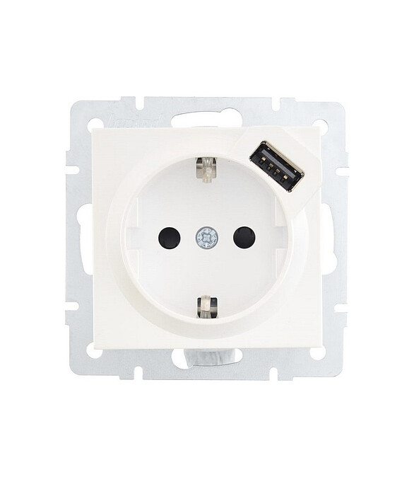 Розетка Lezard VESNA 1мест. с/з +USB перламутр 586x674 Розетка Lezard VESNA 1мест. с/з +USB перламутр 586x674 в Материке