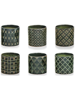 Горшок VINTAGE (13*13см) керамика темно-зеленый арт.07.102.13 238x286 в Материке