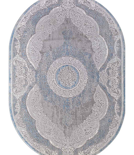 Ковер ARMINA 03880A Blue/Blue 200*290, овал 438x503 в Материке