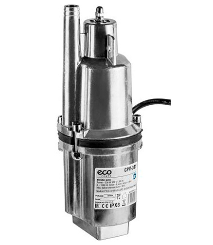 Насос вибрационный ECO CPV-332 25м верхний забор 438x503 в Материке