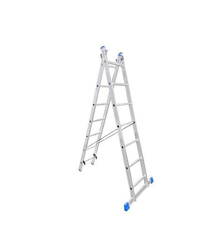 Лестница универсальная LadderBel алюмин. 2- секционная 7-ступ. 2-х секц. LS207 438x503 в Материке