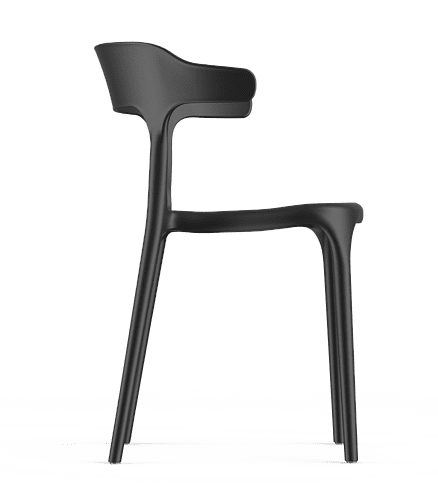 Стул ENOVA (48x44x78см) пластик черный PP0002B4 438x503 в Материке - Вариант 2