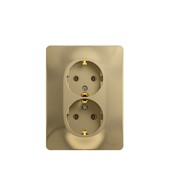 Розетка SE GLOSSA GSL000424 2мест. с/з титан 586x674 Розетка SE GLOSSA GSL000424 2мест. с/з титан 586x674 в Материке