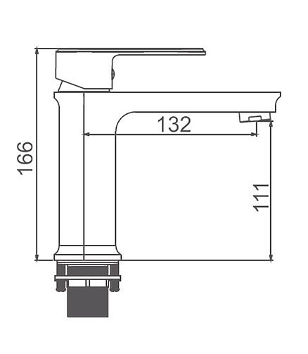 Смеситель K11022 (для умывальника) 438x503 в Материке - Вариант 2