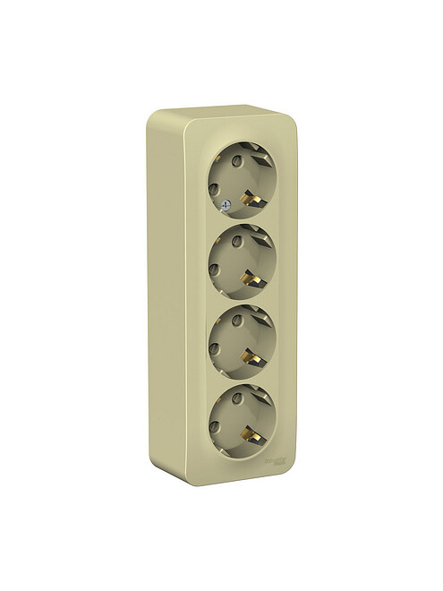 Розетка ОУ SE BLANCA BLNRA011417 4мест. с/з беж. 495x660 Розетка ОУ SE BLANCA BLNRA011417 4мест. с/з беж. 495x660 в Материке