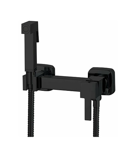 Смеситель GANZER GZ12201-C SET (для биде) с душ.комплектом, ЧЕРНЫЙ 438x503 в Материке