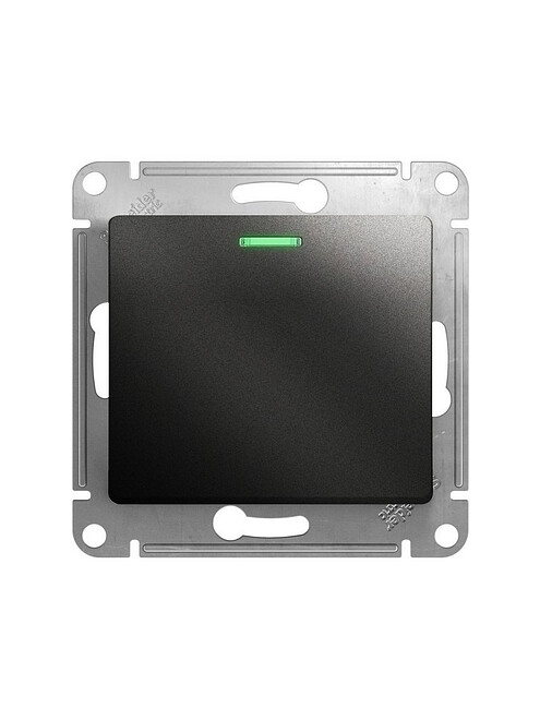 Выключатель SE GLOSSA GSL000713 1кл. подсв. антрацит 495x660 Выключатель SE GLOSSA GSL000713 1кл. подсв. антрацит 495x660 в Материке