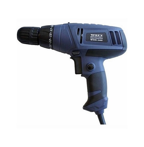 Шуруповерт сетевой WATT WSM-500 500Вт 2ск. 586x674 в Материке