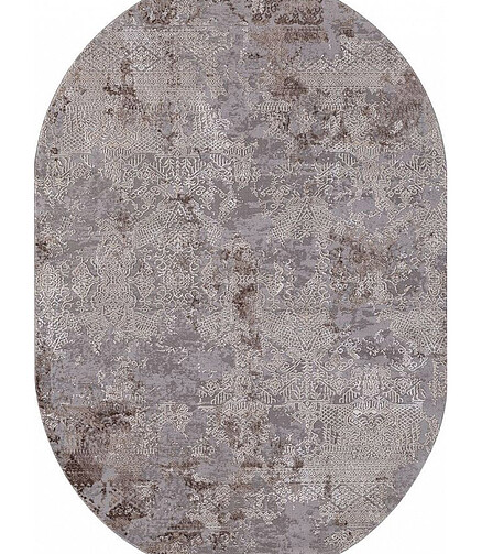 Ковер ARMINA 03851C Grey/Brown 80*150, овал 438x503 в Материке